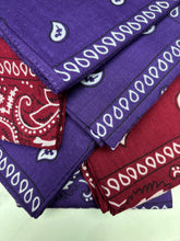 Pochette Bandana Matelassée Marron, Bordeaux, Violet